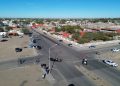 Entrega Alcalde Santos González Yescas  rehabilitación de crucero escolar