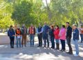 Muestra Toño Astiazarán obras en Parque Madero a alcalde de San Pedro Garza García, Nuevo León