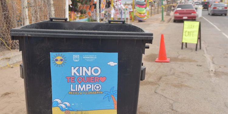 Mantiene Gobierno Municipal acciones de limpieza en Bahía de Kino