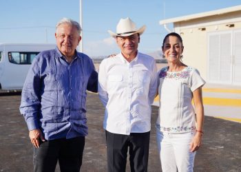 Inician Gobernador Durazo, presidente López Obrador y presidenta electa Sheinbaum gira de trabajo por Sonora