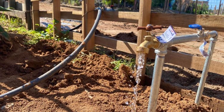 Avanza Gobierno del Estado en trabajos de red de agua potable en la colonia Tres Reinas