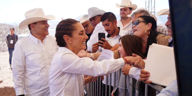 Gobernador Durazo y presidenta Sheinbaum dan  inicio de obra carretera Bavispe-Janos-Nuevo Casas Grandes