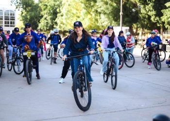 Participa Patty Ruibal en la “Rodada por las Mujeres” en Hermosillo