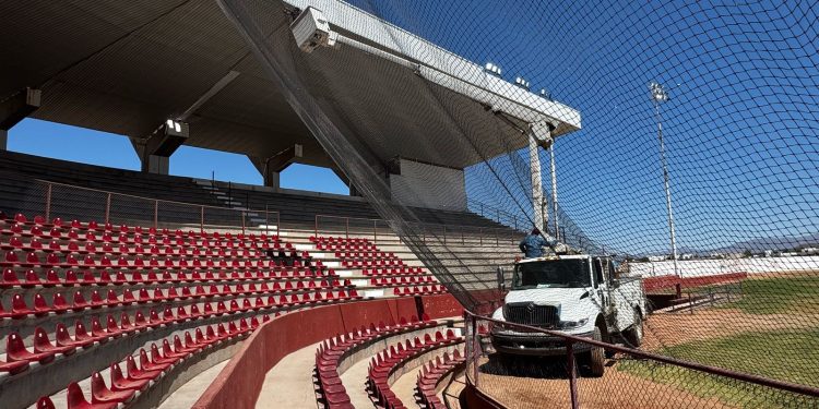 Listo el estadio de béisbol “Héroes de Caborca” para el Gran Juego de las Estrellas de la Liga Norte de Sonora Amateur