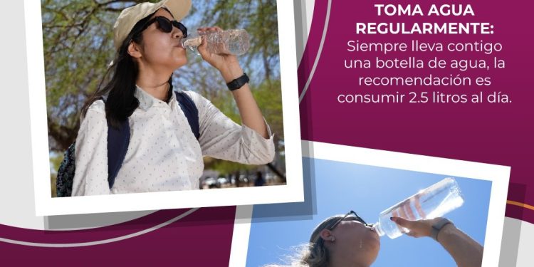 Exhorta Gobierno de Sonora a protegerse del calor extremo y atender señales de alarma