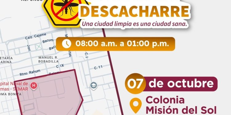 “Siguen las jornada de Descacharre hasta el 10 de Octubre en diferentes colonias de Guaymas: Karla Còrdoba”