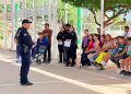 Policía Estatal en acciones para la prevención del delito en Los Olivos