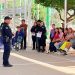 Policía Estatal en acciones para la prevención del delito en Los Olivos