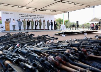 Alfonso Durazo retira de las calles más de 900 armas y refuerza la seguridad en Sonora