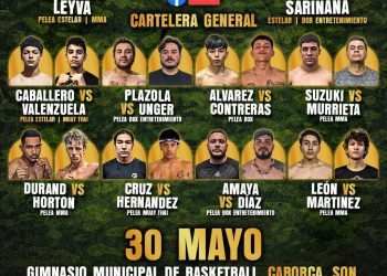 ¡La emoción de las artes marciales mixtas y el box llega a Caborca!