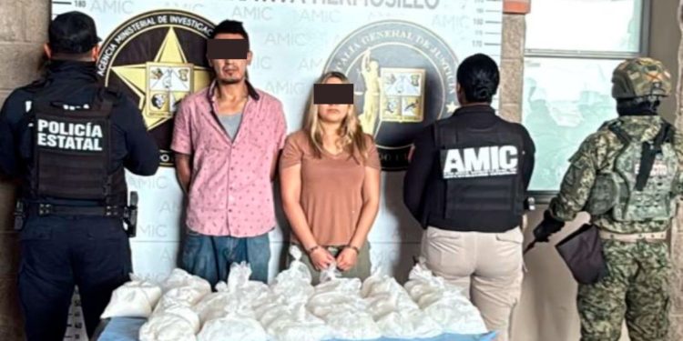 Mesa Estatal de Seguridad asegura más de 32 kilos de cristal y detiene a seis personas