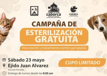 En Caborca Llega la Unidad Móvil Veterinaria a La Huerta 2, La Esperanza y el Ejido Juan Álvarez