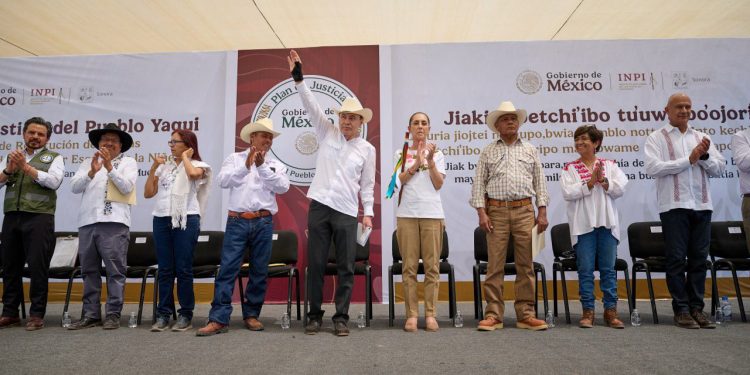 Durazo y Sheinbaum consolidan justicia histórica para el Pueblo Yaqui con más de 18 mil millones en acciones de agua, territorio y educación