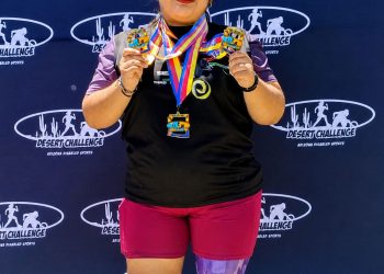 Atleta de deporte adaptado de Cobach Sonora conquista tres medallas de oro en competencia internacional