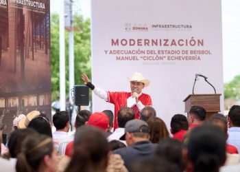 Arranca Gobernador Durazo modernización del estadio de Los Mayos “Ciclón” Echeverría