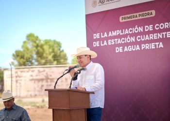 Gobernador Durazo beneficia al sector ganadero con arranque de ampliación de la Cuarentenaria de Agua Prieta