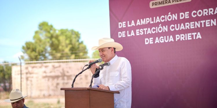 Gobernador Durazo beneficia al sector ganadero con arranque de ampliación de la Cuarentenaria de Agua Prieta