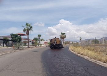 Avanza al 45 por ciento obra de pavimentación en avenida Los Yaquis de San Carlos