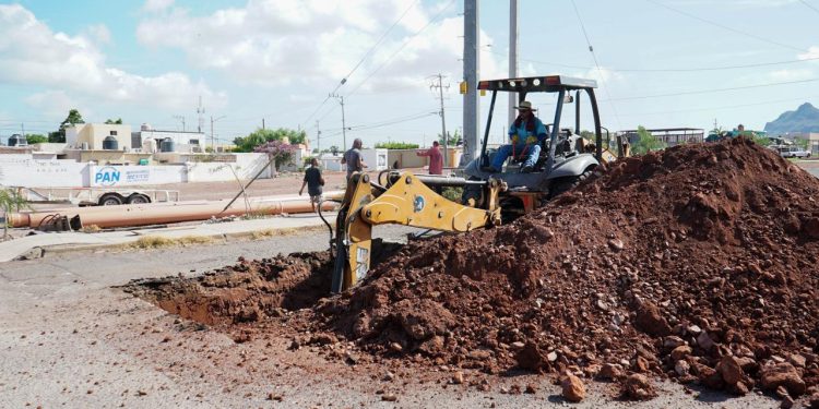 Inicia Ayuntamiento de Guaymas obra de pavimentación en sector Guaymas Norte