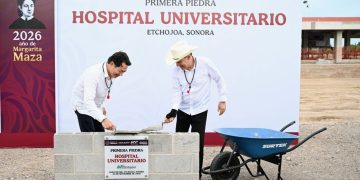 Gobernador Durazo cumple compromiso con el sur de Sonora; arranca construcción de Hospital Universitario de Etchojoa