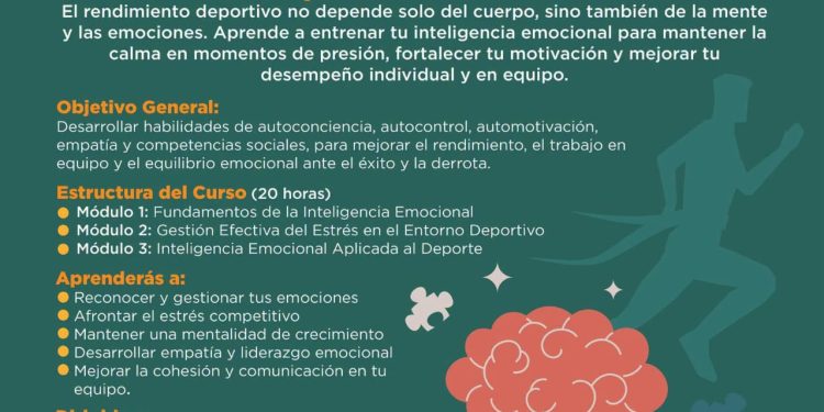 Invita Gobierno de Hermosillo al curso en línea “Inteligencia Emocional en el Deporte”