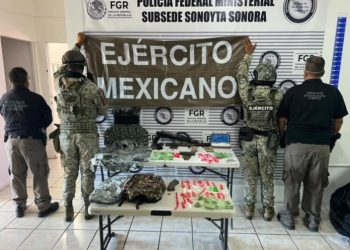 Asegura Mesa Estatal de Seguridad más de 7 millones de dosis de droga y detiene a 86 personas en operativos por Sonora