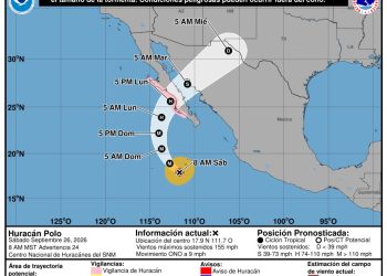 CEPC mantiene Alerta Azul en Sonora por ciclón tropical Polo