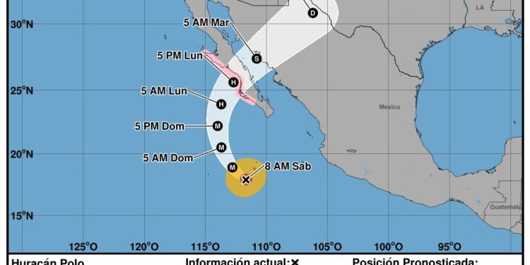CEPC mantiene Alerta Azul en Sonora por ciclón tropical Polo