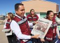 Sigue a ras de suelo Heriberto Aguilar en contacto con los ciudadanos