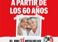 Propone PRI reducir a 60 años edad mínima para acceder a la pensión de adultos mayores
