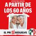 Propone PRI reducir a 60 años edad mínima para acceder a la pensión de adultos mayores