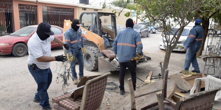 Acopia Servicios Públicos Municipales 73.5 toneladas de desechos no domésticos en colonias de Hermosillo