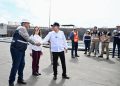 Gobernador Durazo supervisa los avances de Modernización del Puerto y carretera Guaymas – Chihuahua