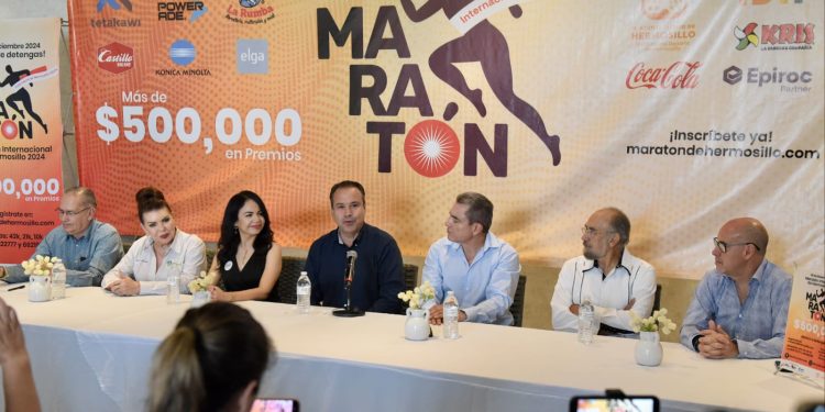 Preside Toño Astiazarán convocatoria a la mejor edición en la historia del Maratón Internacional de Hermosillo
