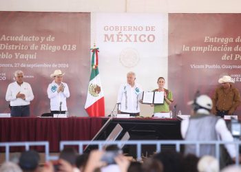 Pueblos yaquis dan gracias al presidente AMLO, al Gobernador Durazo y que siga el Plan de Justicia a presidenta Sheinbaum