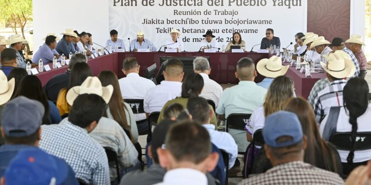 Gobernador Durazo avanza con acciones del Plan de Justicia Yaqui para fortalecer infraestructura hídrica