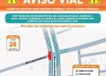Por inicio de obras cerrarán el carril poniente de Quiroga y Cárdenas a partir de este lunes 28