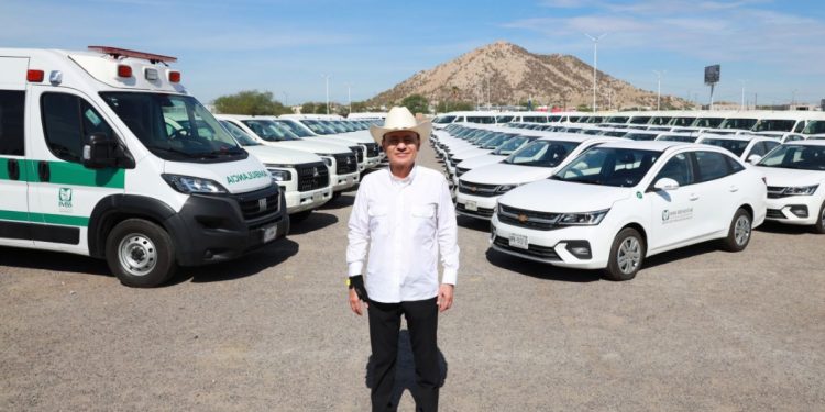 Gobernador Durazo fortalece atención médica en todo el estado con entrega de 231 vehículos y ambulancias de IMSS-Bienestar
