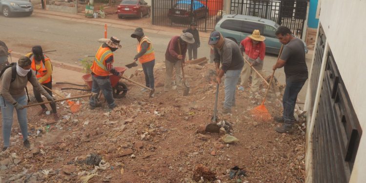 Inicia el Ayuntamiento de Guaymas con limpieza de casas abandonadas en Guaymas Norte