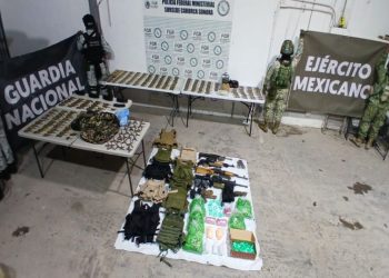 Mesa de Seguridad detiene a 231 personas y decomisa arsenal y droga en operativos por Sonora
