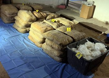 Mesa Estatal de Seguridad decomisa cerca de media tonelada de metanfetamina en operativos en San Luis Río Colorado