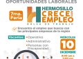 Invita Gobierno de Hermosillo a la Séptima Feria Hermosillo CRECE con Empleo