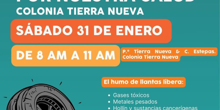 Realizará Ayuntamiento de Hermosillo jornada de “Llantatón por nuestra salud” en Tierra Nueva