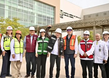 Supervisa gobernador Durazo hospital del IMSS en Navojoa con 96% de avance; beneficiará a 96 mil derechohabientes