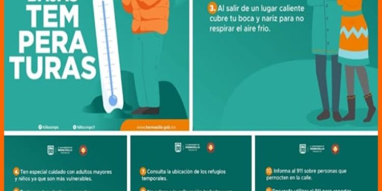 Emite Salud Pública Municipal recomendaciones para proteger a la población por el frente frío número 31