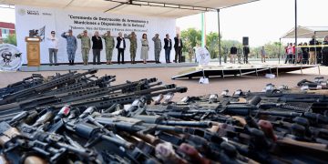 Alfonso Durazo retira de las calles más de 900 armas y refuerza la seguridad en Sonora