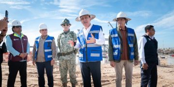 Reporta Gobernador Durazo 35% de avance en construcción del Hospital del IMSS en San Luis Río Colorado