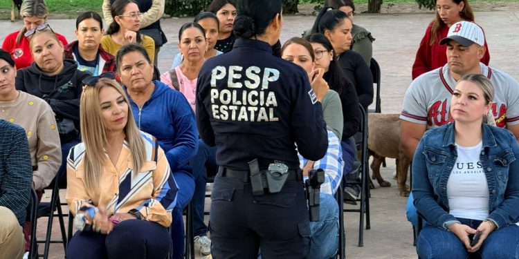 Promueve SALVA de la Policía Estatal prevención de la violencia en municipios de la sierra de Sonora