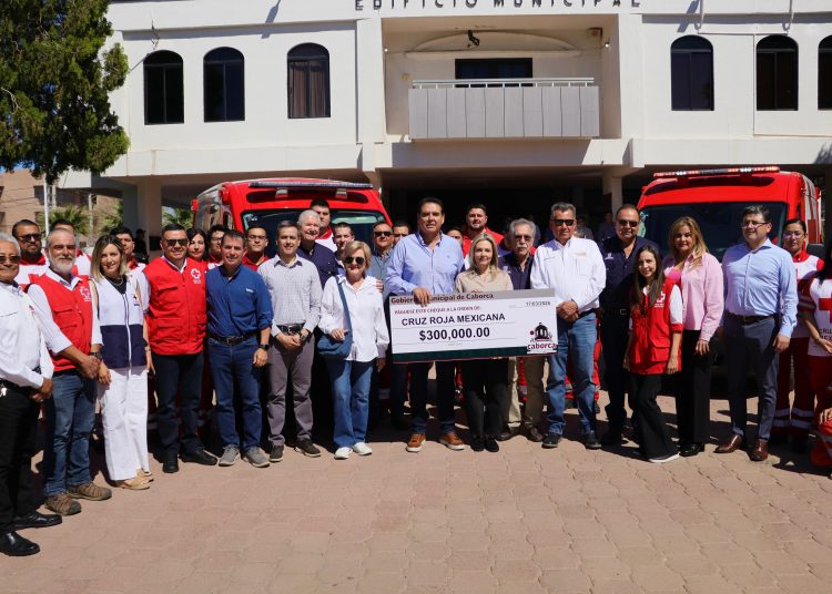 Arranca en Caborca la Colecta Anual 2026 de la Cruz Roja Mexicana.