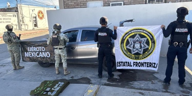Refuerza PESP combate al narcomenudeo con aseguramiento en Sonoyta